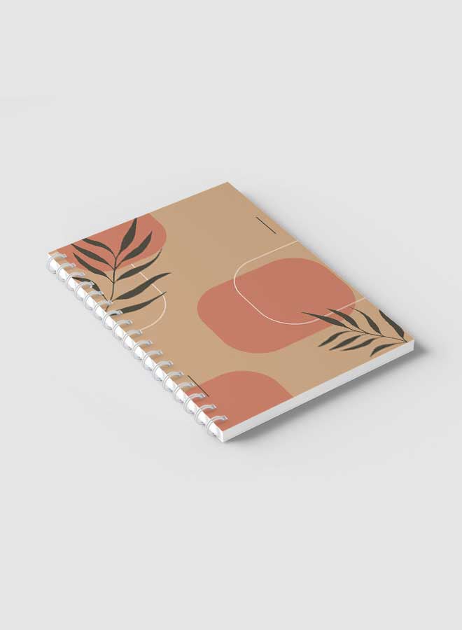 LOWHA - Spiral Notebook For School Or Business Note Taking With 60 Sheets Minimal Boho Style Nb Multicolour - Image 1