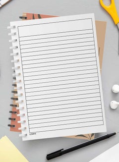 LOWHA Spiral Notebook For School Or Business Note Taking With 60 Sheets Minimal Boho Style Nb Multicolour  - Image 3