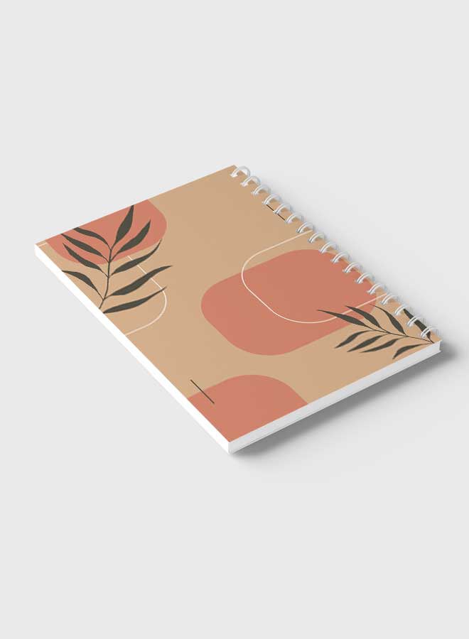 LOWHA - Spiral Notebook For School Or Business Note Taking With 60 Sheets Minimal Boho Style Nb Multicolour - Image 1