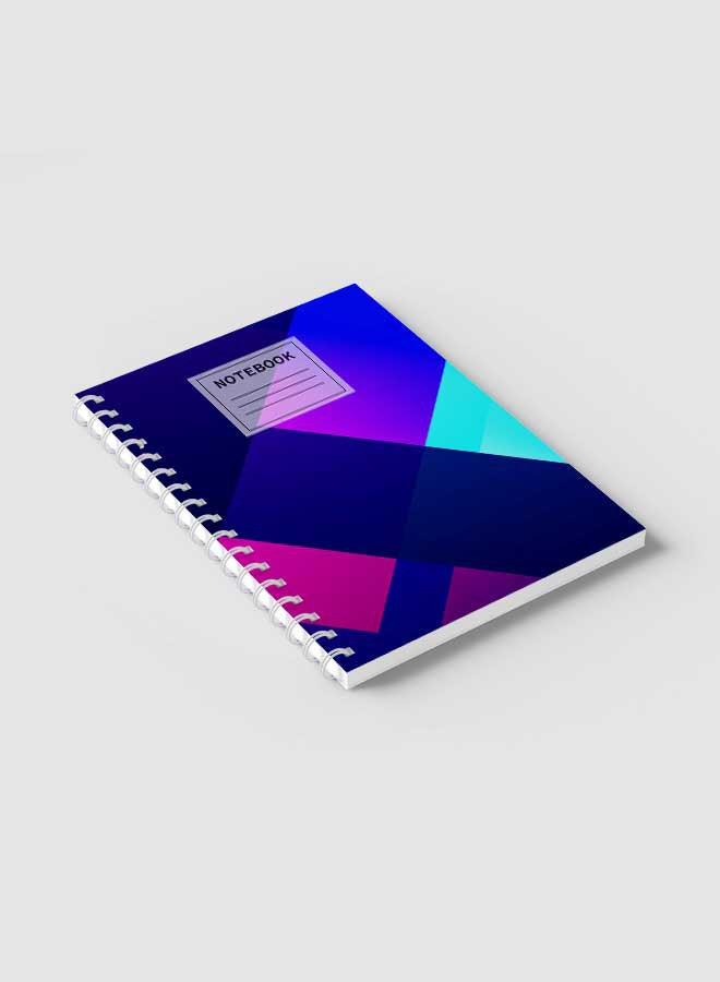 LOWHA Spiral Notebook For School Or Business Note Taking With 60 Sheets Gradient Nb Cover Multicolour - Image 2