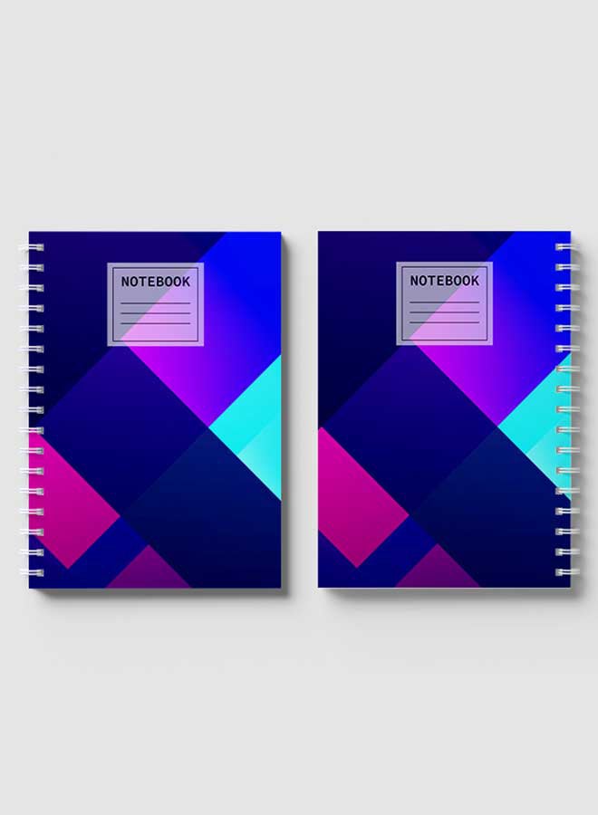 LOWHA Spiral Notebook For School Or Business Note Taking With 60 Sheets Gradient Nb Cover Multicolour - Image 4