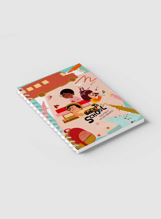 LOWHA Spiral Notebook For School Or Business Note Taking With 60 Sheets Multicolour - Image 2