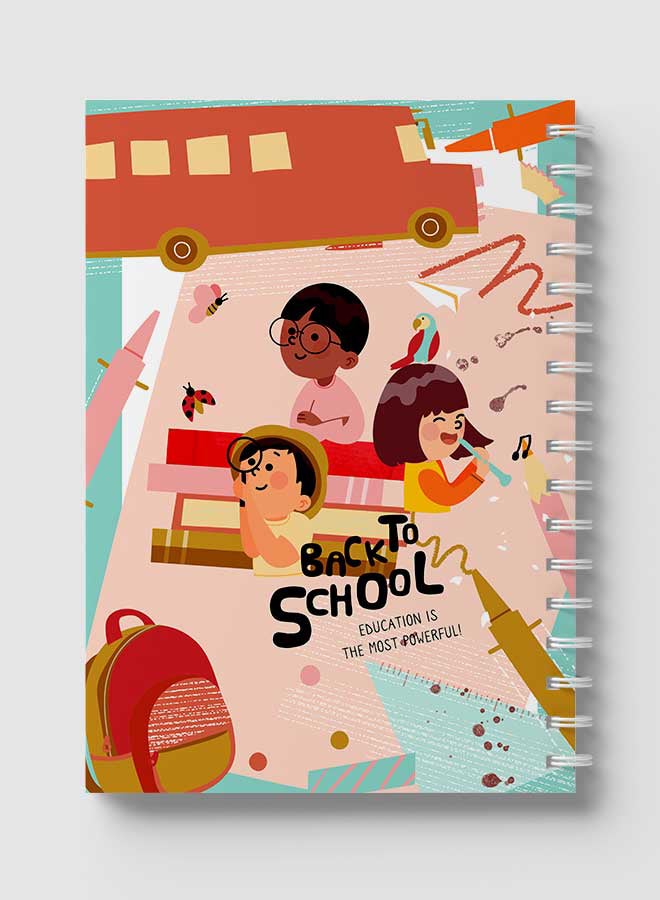 LOWHA Spiral Notebook For School Or Business Note Taking With 60 Sheets Multicolour - Image 5