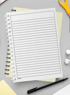 LOWHA Spiral Notebook For School Or Business Note Taking with 60 Sheets Doodle Window Airplane Multicolour  - Image 3