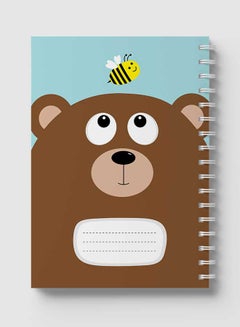 LOWHA Spiral Notebook For School Or Business Note Taking with 60 Sheets Cartoon Bear And Bee Multicolour  - Image 5