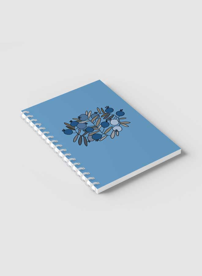 LOWHA Spiral Notebook For School Or Business Note Taking with 60 Sheets Pomegranates Branches Drawing Multicolour - Image 2