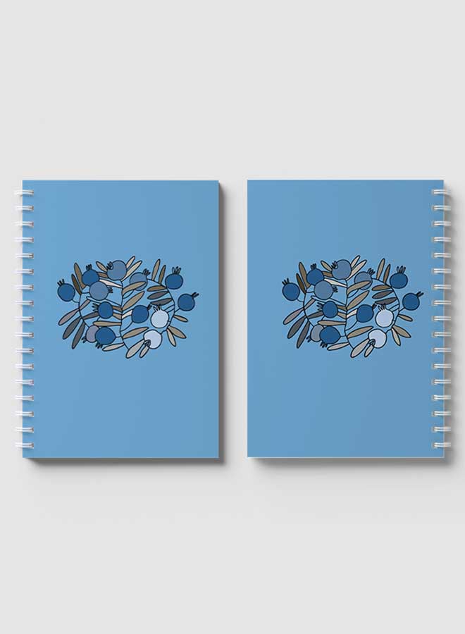LOWHA Spiral Notebook For School Or Business Note Taking with 60 Sheets Pomegranates Branches Drawing Multicolour - Image 4