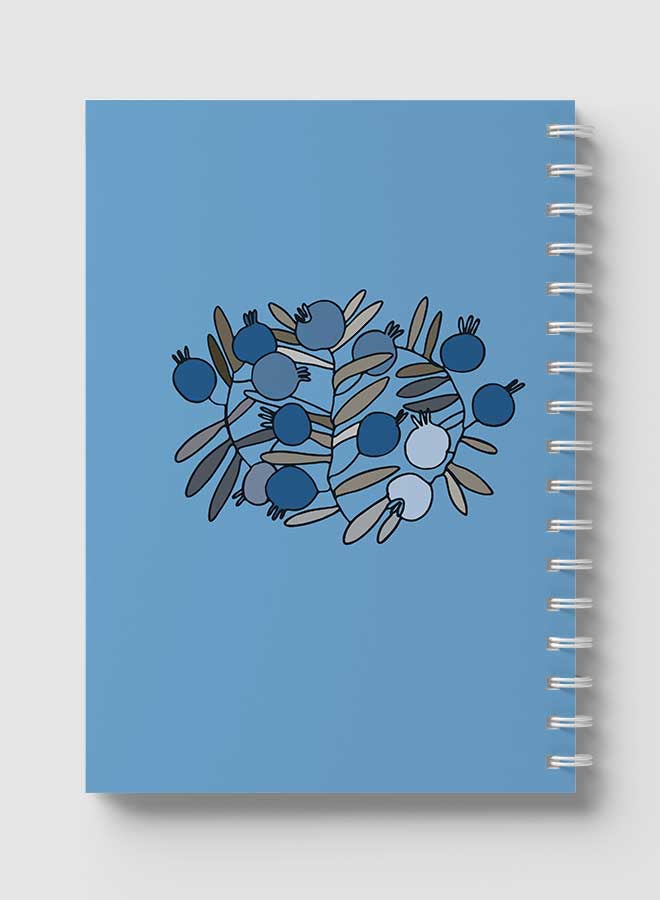 LOWHA Spiral Notebook For School Or Business Note Taking with 60 Sheets Pomegranates Branches Drawing Multicolour - Image 5