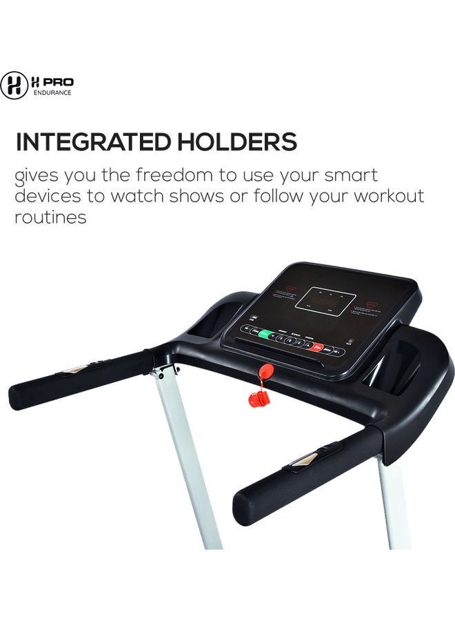 H PRO HM-797 Portable Smart Treadmill| 3.5 HP Peak Foldable Motorized Walking & Running Machine for Home Use| With Easy Assembly & LED Screen 140x55x105cm - Image 3