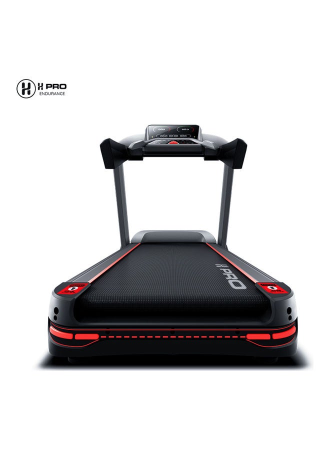 H PRO - H PRO HM-802 Portable Automatic Treadmill with Power Incline| 7 HP Peak Foldable Motorized Walking & Running Machine for Home Use| 12 Pre-set Programs, Charcoal/Black 222x149x91cm - Image 1