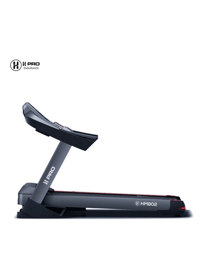 H PRO - H PRO HM-802 Portable Automatic Treadmill with Power Incline| 7 HP Peak Foldable Motorized Walking & Running Machine for Home Use| 12 Pre-set Programs, Charcoal/Black 222x149x91cm - Image 1