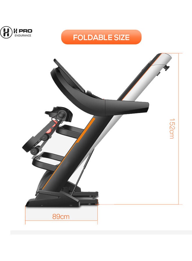 H PRO H PRO HM-801 Portable Automatic Treadmill with Power Incline| 6 HP Peak Foldable Motorized Walking & Running Machine for Home Use| 12 Pre-set Programs, Charcoal/Black 180x86x145cm  - Image 5