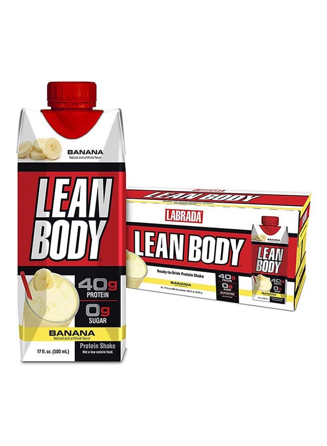 LABRADA 12-Piece Lean Body Ready To Drink Protein Shake-Banana - Image 1