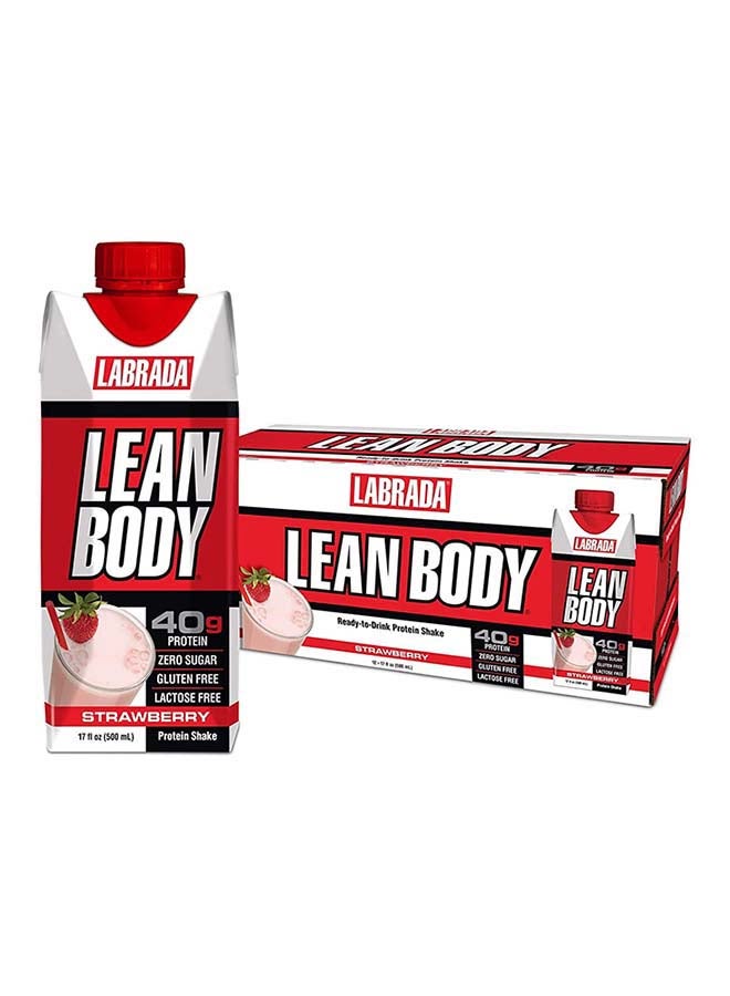 12-Piece Lean Body Ready To Drink Protein Shake-Strawberry - v1640150982/N21188339A_1