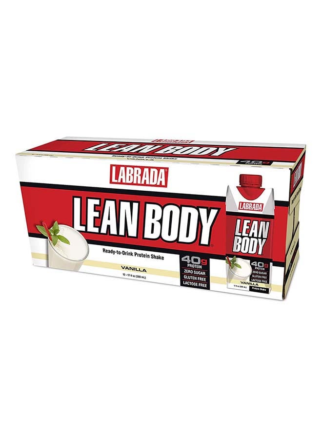 12-Piece Lean Body Ready To Drink Protein Shake-Vanilla - v1640150984/N21188340A_1