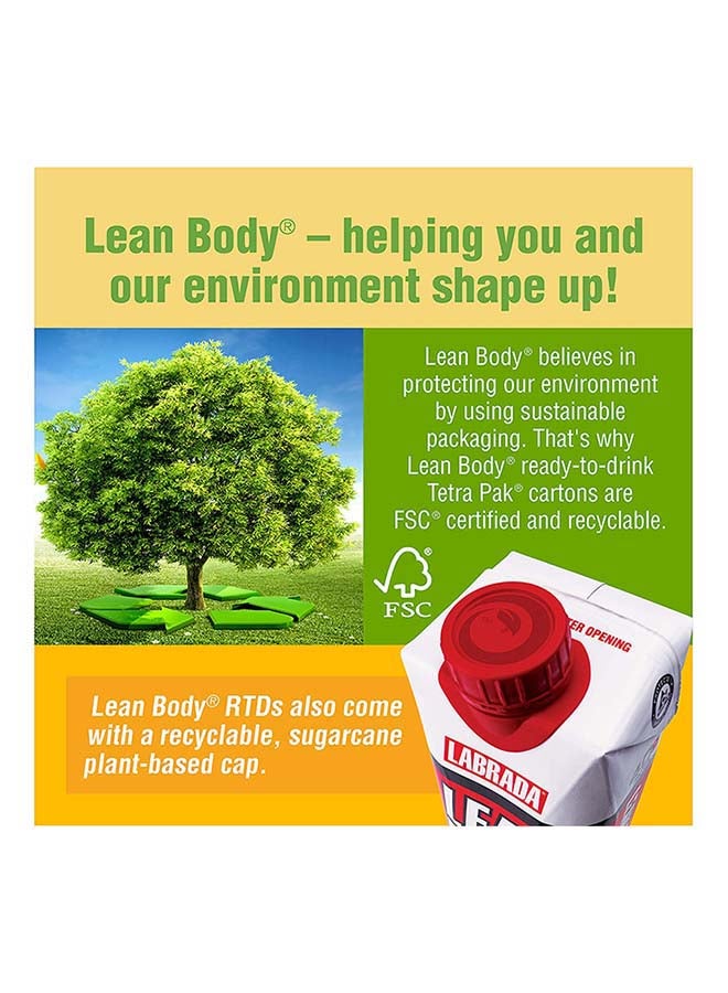 لابرادا مخفوق البروتين Lean Body، جاهز للشرب بنكهة الكراميل المملح - عبوة مكونة من 12 قطعة - Image 5