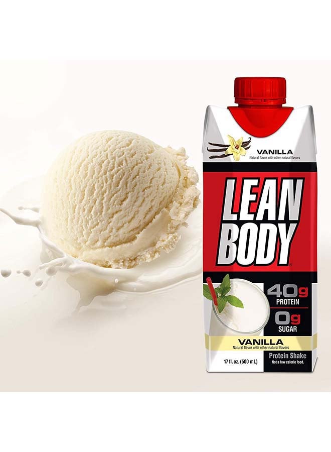 LABRADA - 12-Piece Lean Body Ready To Drink Protein Shake-Vanilla - Image 1