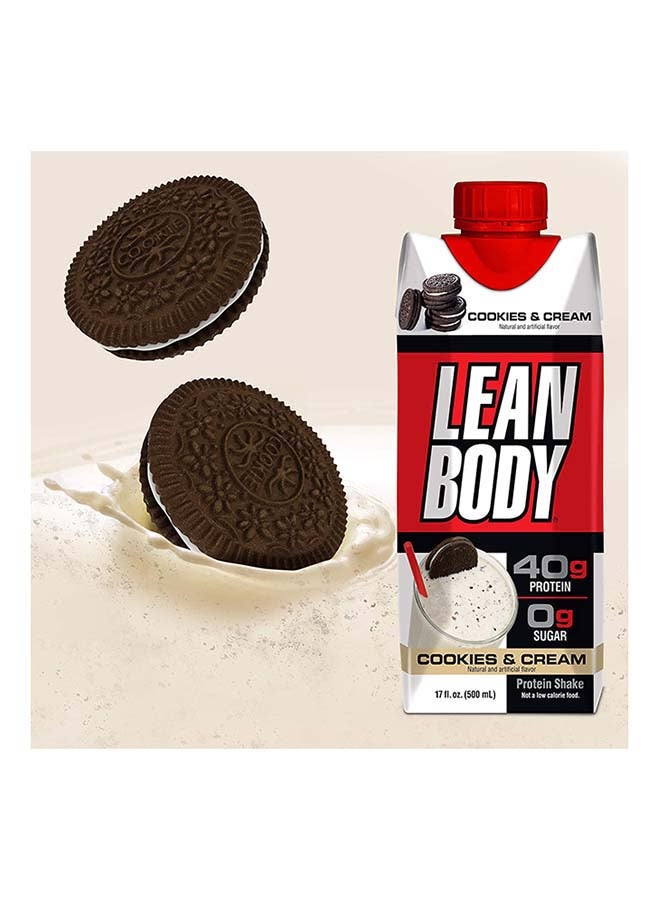 Lean Body Ready To Drink Protein Shake Cookies & Cream - v1640151015/N39566867A_2