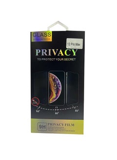 INEIX Privacy Full Screen Tempered Glass Protector For Apple iPhone 12 Pro Max Black  - Image 1