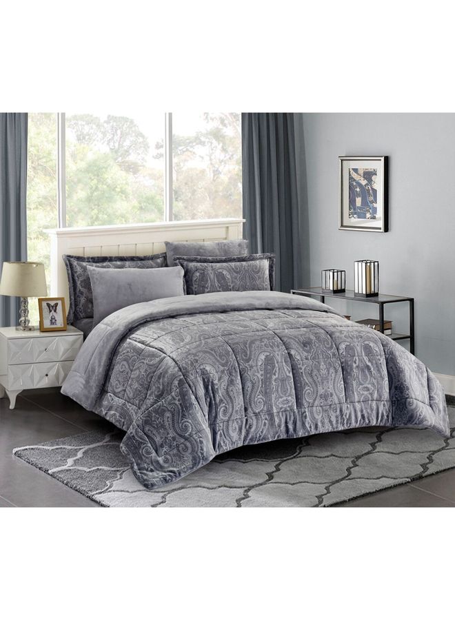 Single Size Blanket fabric Grey 176 X 147cm  - Image 1