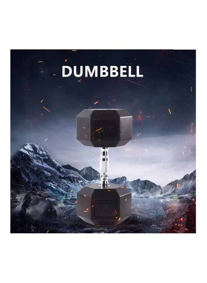 H PRO 2-Pieces Rubber Encased Hex Dumbbells Hand Weight 4kg  - Image 5