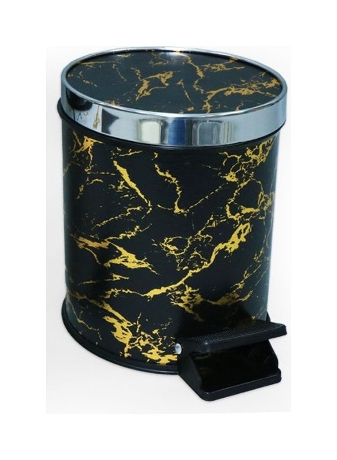 Generic Portable Pedal Trash Bin Black 7Liters  - Image 1