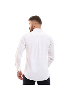 Plain/Basic Long Sleeve Shirt For Men White - v1640158793/N52204547A_3