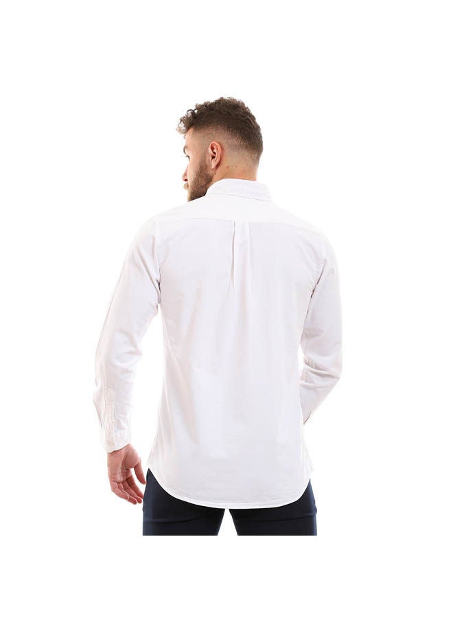 Andora Plain/Basic Long Sleeve Shirt For Men White  - Image 3