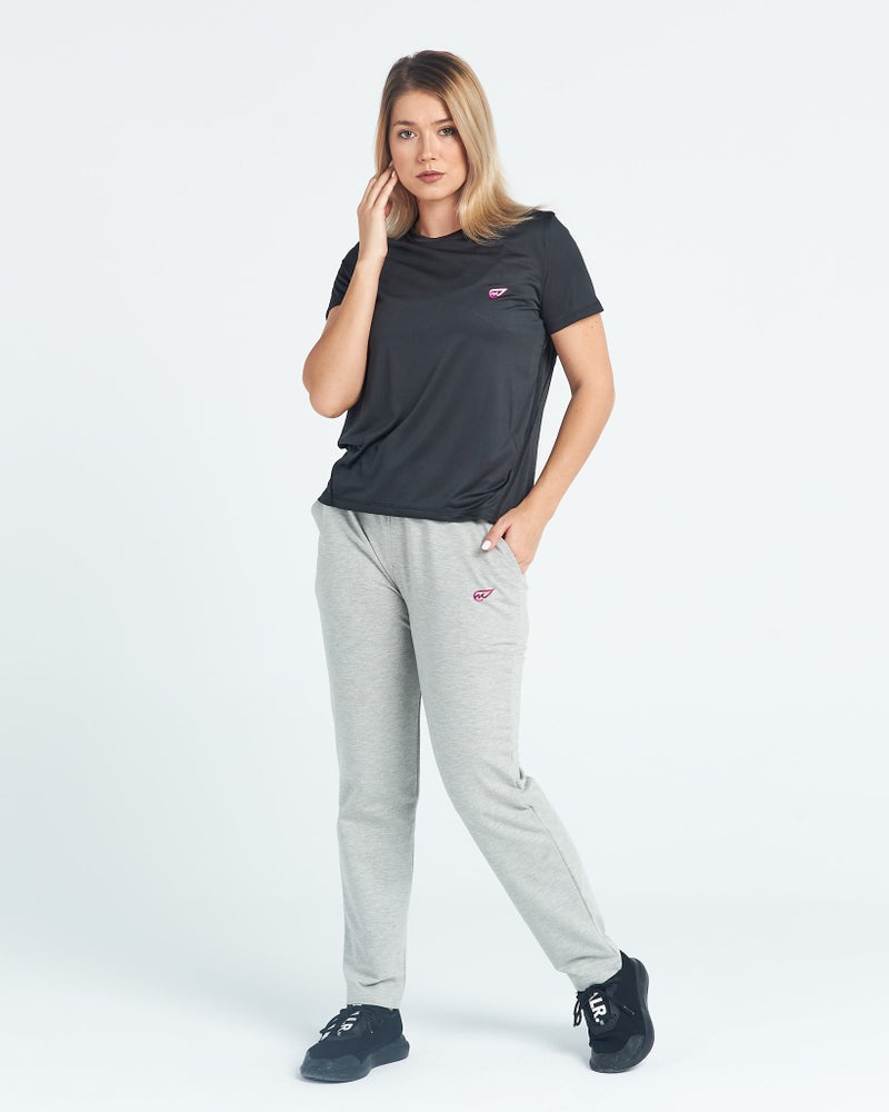 Magma - Mid-Rise Plain Basic Comfort Milton Jogger Light Grey - Image 1