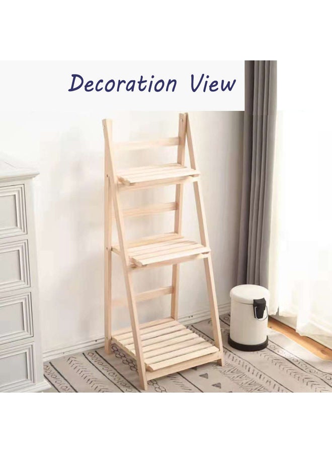 LINGWEI - Multipurpose Ladder Design Beige 42x32x114cm - Image 1