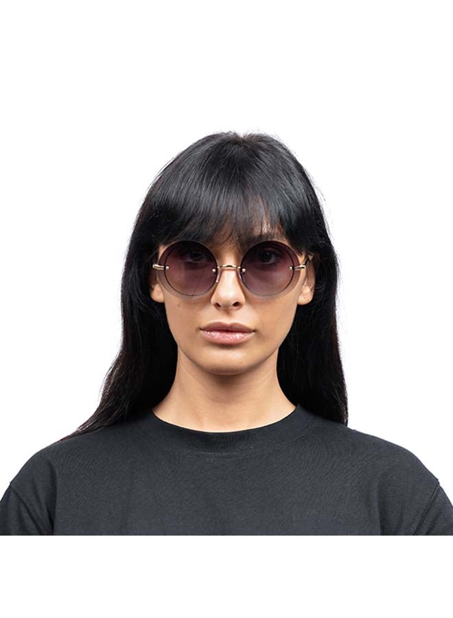 بلاك أوت نظارات شمسية COACHELLA بدون إطار على شكل دائري - مقاس العدسة: 57 مم - Image 4