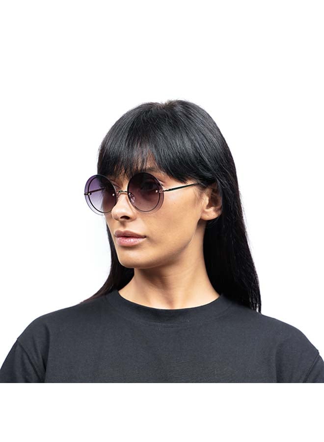 بلاك أوت نظارات شمسية COACHELLA بدون إطار على شكل دائري - مقاس العدسة: 57 مم - Image 5