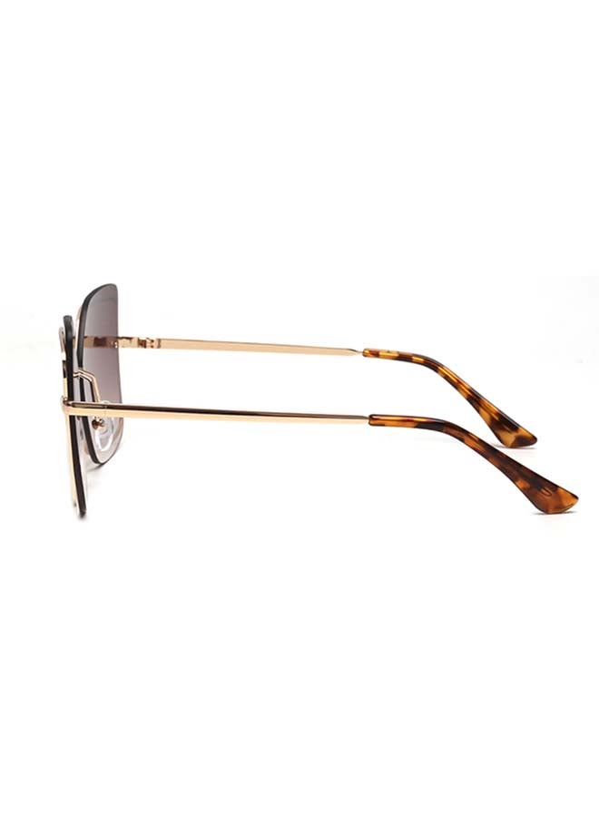 بلاك أوت نظارة شمسية مون لايت بإطار مربع كامل الحواف - مقاس العدسة: 60 مم للنساء - Image 3