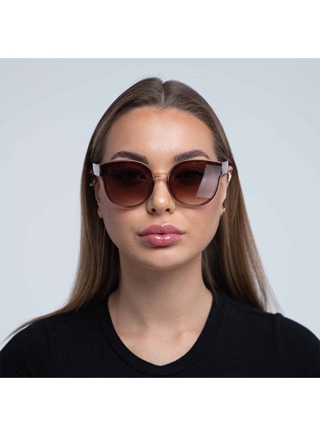 بلاك أوت نظارة شمسية سيرين بإطار دائري كامل الحواف - مقاس العدسة: 60 مم للنساء - Image 4