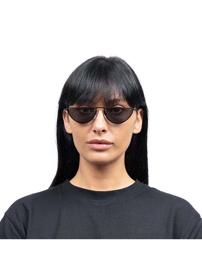 Blackout Women's DEMI LUNE Cat Eye Shape Semi-Rimless Sunglasses - Lens Size: 56 mm  - Image 4