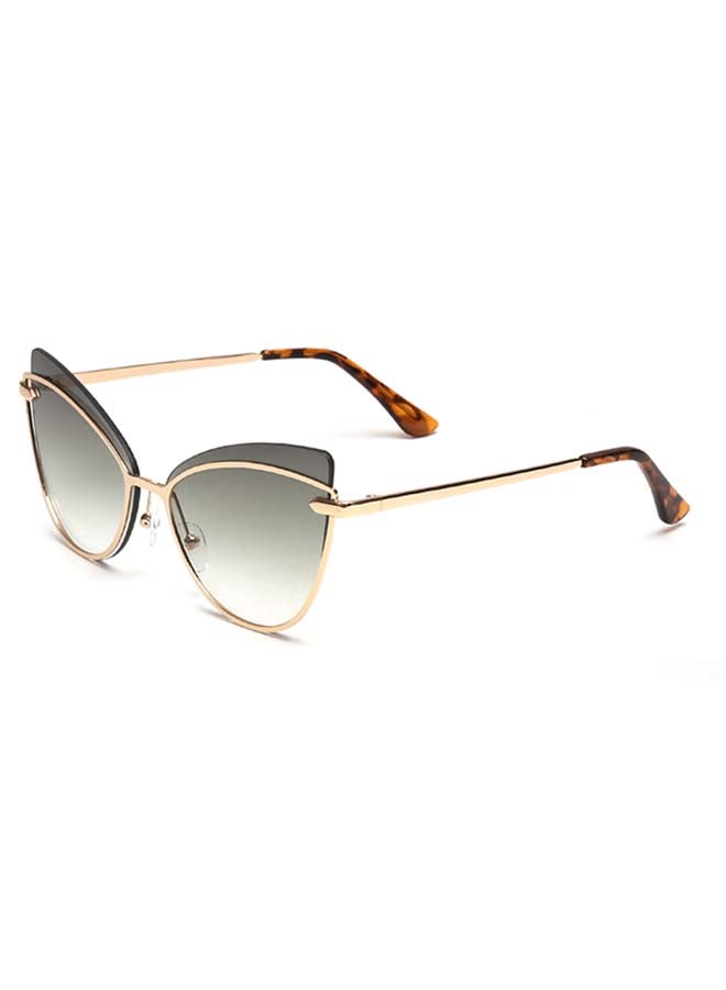 بلاك أوت نظارة شمسية ميدنايت بإطار كامل على شكل عين القطة - مقاس العدسة: 61 مم للنساء - Image 2