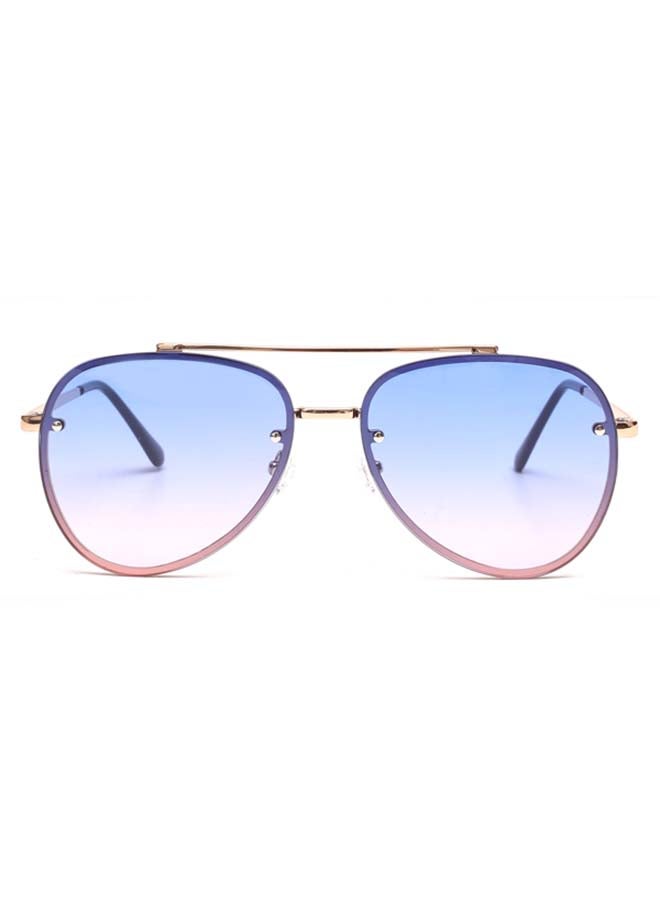 Blackout Women's GLAM Aviator Shape Full Rim Sunglasses - Lens Size: 61 mm  - Image 1