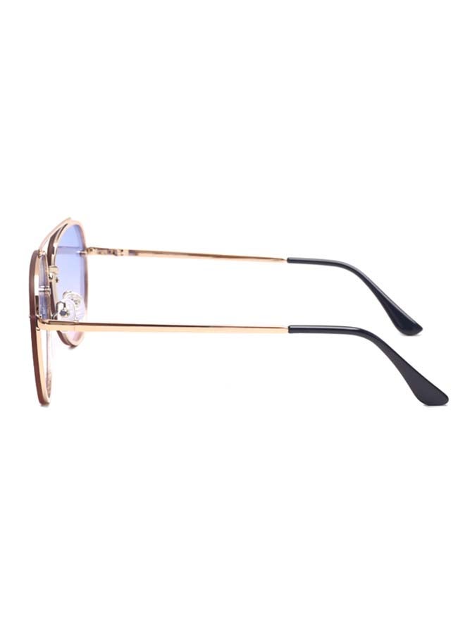 Blackout Women's GLAM Aviator Shape Full Rim Sunglasses - Lens Size: 61 mm  - Image 3