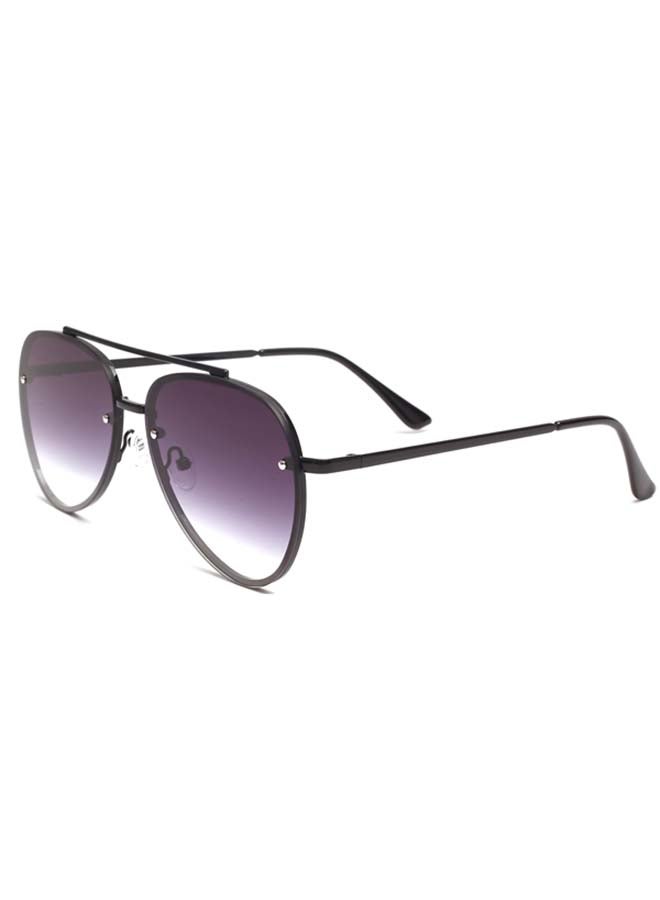 Blackout Women's GLAM Aviator Shape Full Rim Sunglasses - Lens Size: 61 mm  - Image 2