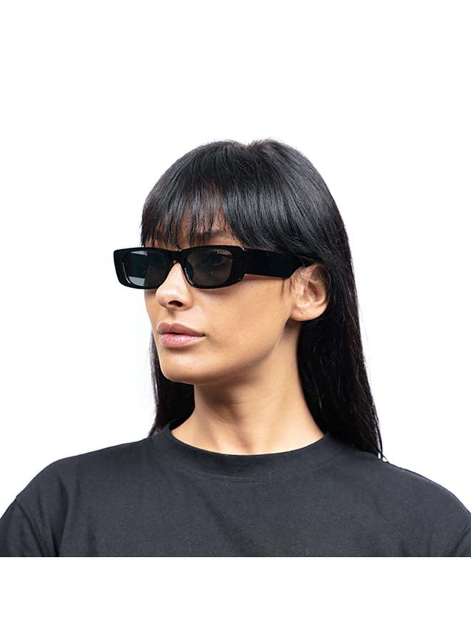 Blackout - Women's MANHATTAN Rectangular Shape Full Rim Sunglasses - Lens Size: 52 mm - Image 1