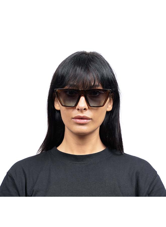 بلاك أوت نظارة شمسية ليبرتي بإطار كامل على شكل عين القطة - مقاس العدسة: 54 مم للنساء - Image 4