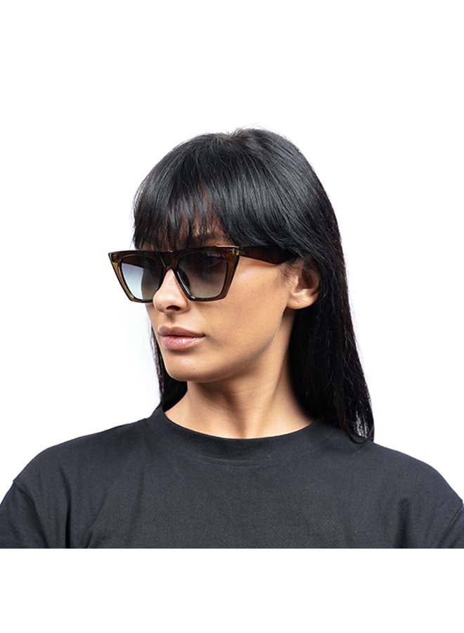 بلاك أوت نظارة شمسية ليبرتي بإطار كامل على شكل عين القطة - مقاس العدسة: 54 مم للنساء - Image 5