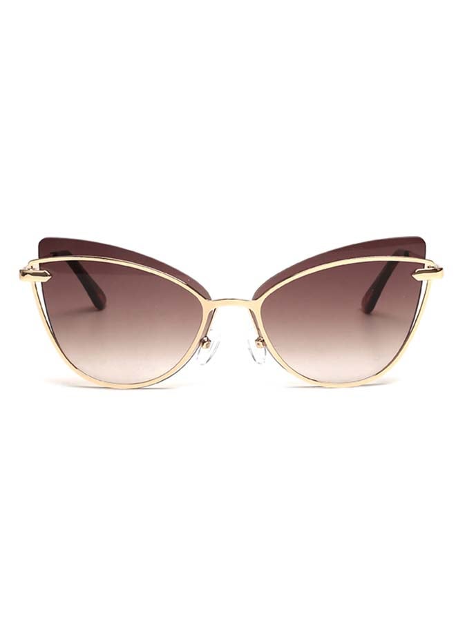 بلاك أوت نظارة شمسية ميدنايت بإطار كامل على شكل عين القطة - مقاس العدسة: 61 مم للنساء - Image 1