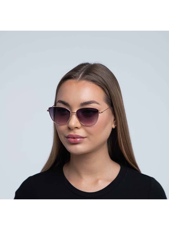 بلاك أوت نظارات شمسية من CELEB بتصميم عين القطة بحافة كاملة - مقاس العدسة: 59 مم - Image 5