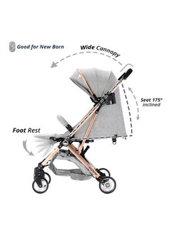 TEKNUM Explorer Travel Stroller - Grey  - Image 2