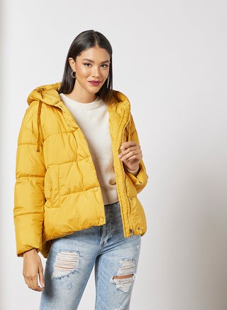 Hooded Puffer Jacket Yellow - v1640162185/N43719851V_1