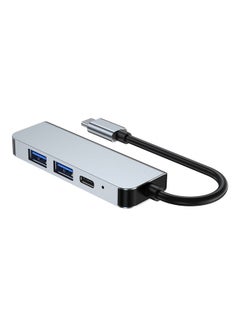Generic 4-In-1 Type C Adapter with 4K HDMI Port USB Hub Space Grey  - Image 2