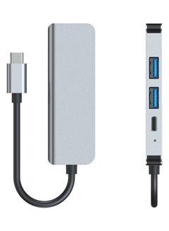 Generic 4-In-1 Type C Adapter with 4K HDMI Port USB Hub Space Grey  - Image 3