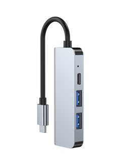 Generic 4-In-1 Type C Adapter with 4K HDMI Port USB Hub Space Grey  - Image 4