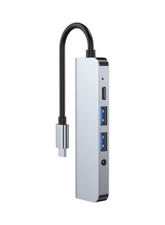 Generic 5-In-1 Type C Adapter with 4K HDMI Port USB Hub Space Grey  - Image 4